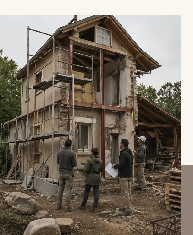 Реконструкция загородного дома под ключ в Югорске от бюро