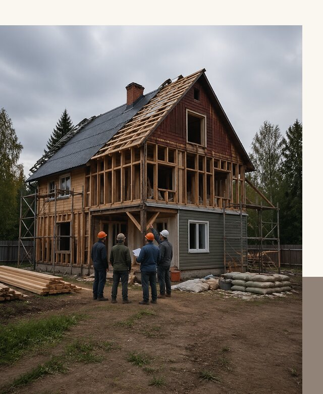 Реконструкция дачного дома в Югорске под ключ с проектом
